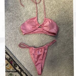 Pink swimsuit